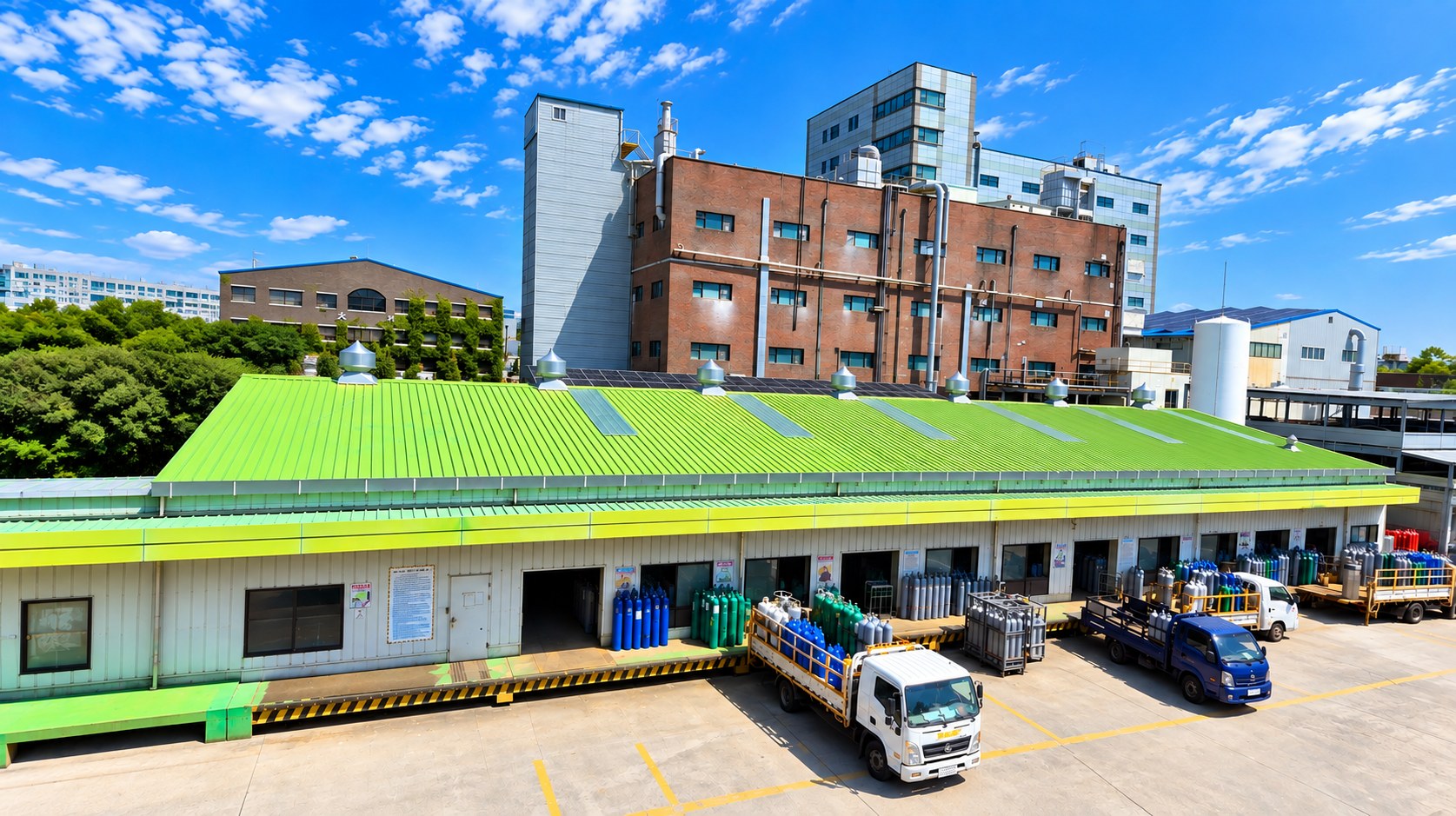 한국탄산화학 충전동·출하장 전경