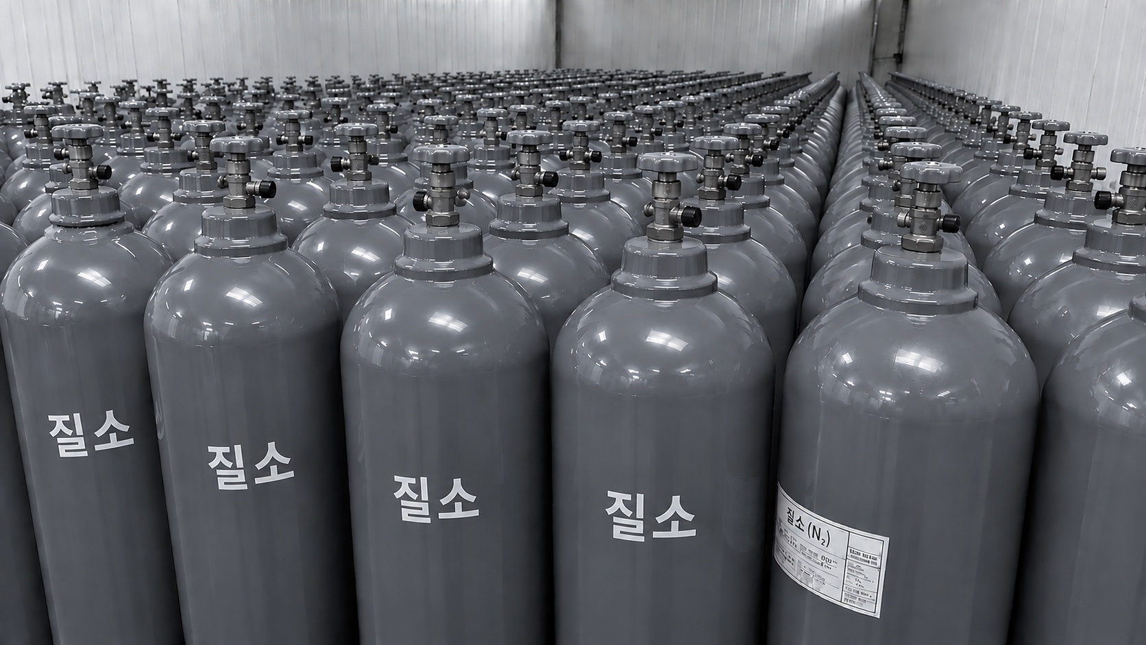 질소(N₂) 가스 실린더